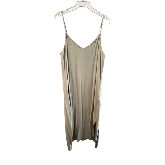 Splendid Women's Tan 100% Cotton Sleeveless Cami Dress Size Large - Picture 5 of 9